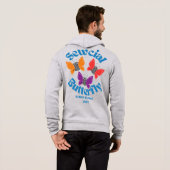 RCMQG Sweat - shirt à capuche de la zip vers le ha (Dos entier)