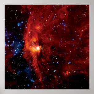 RCW 108 Stervormingsgebied - Hubble-ruimtefoto Poster