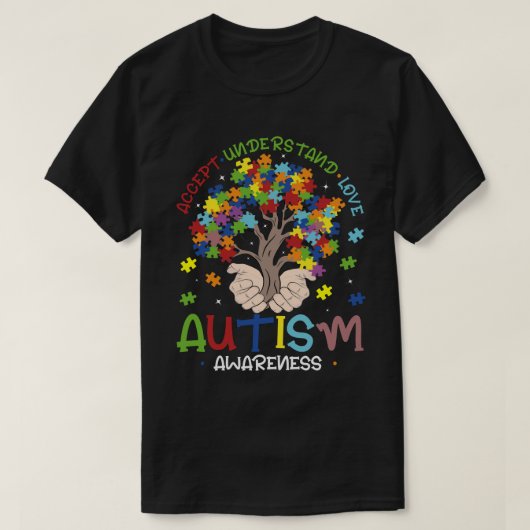 RD Autism Awareness Shirten Accepteren inzicht in  T-shirt (Design voorkant)