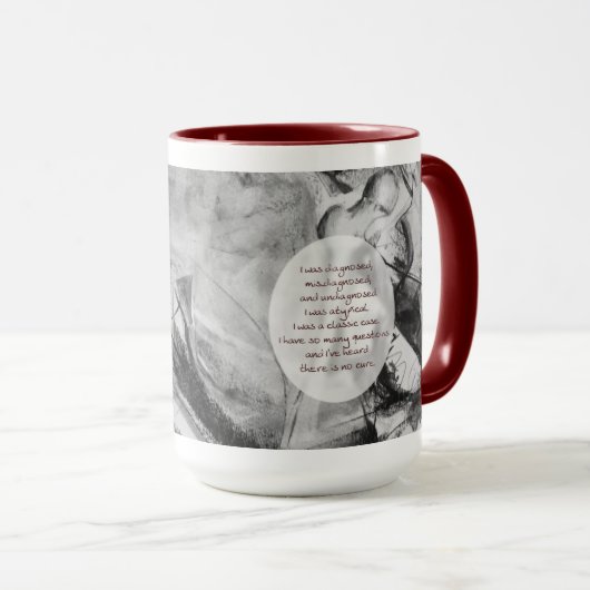 RD Patiëntentoon grotere gekleurde mok (Voorkant rechts)