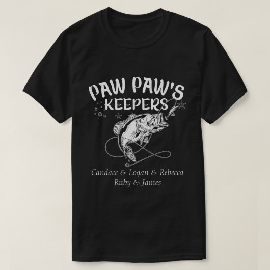 RD Personalized Pawpaw's Keepers Visten Shirt (Design voorkant)