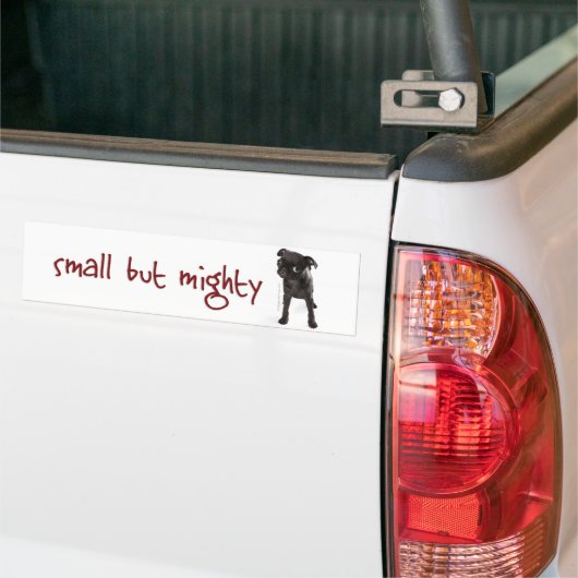 RD Pug Mighty Bumpersticker (Op Truck)