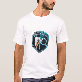 RDH Cariës Detective Badge-ontwerp | Minimalistisc T-shirt
