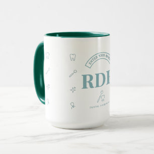 RDH Mondhygiënist Gepersonaliseerd Minimalistisch Mok