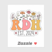 RDH Tandhygiëne Tandheelkundige Student RDH Afstud Sticker (Vel)