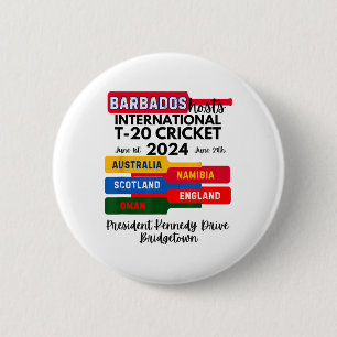 Rdos T-20 Internationaal cricket Ronde Button 5,7 Cm
