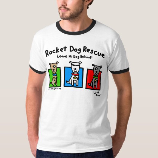 RDR - Todd Parr (3 honden - alleen vooraan) T-shirt (Voorkant)