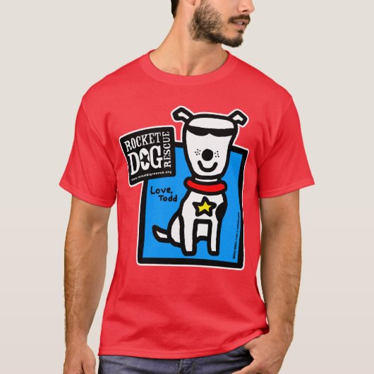 RDR - Todd Parr (witte hond) T-shirt (Voorkant)