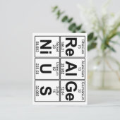 Re-Al-Ge-Ni-U-S (echt geniaal) - Volledig Briefkaart (Staand voorkant)