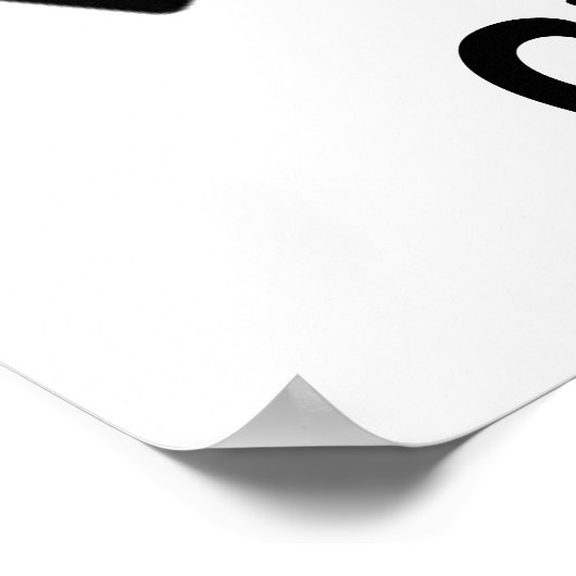 RE CYCLUS Recyclen fietsymbool Poster (Hoek)