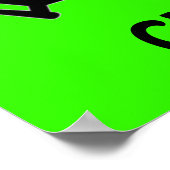 RE CYCLUS Recyclen fietsymbool Poster (Hoek)