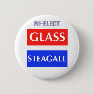 RE-ELECT Glass Steagall Ronde Button 5,7 Cm