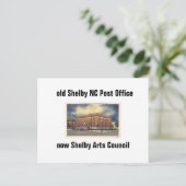 re Shelby NC Post Kantoor briefkaart (Staand voorkant)