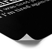 Re-tired Definition Funny Retirement Sleepy Men Wo Poster (Hoek)