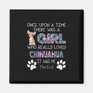 Re was een meisje dat echt van Chihuahua hield Magneet
