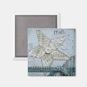 "Reach" Art Magnet par Nancy Lefko (Recto/Verso)