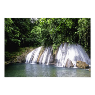 Reach Falls, Port Antonio, Jamaica Foto Afdruk