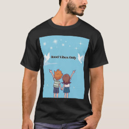 "Reach for the Sky – Motivational Cartoon T-Shirt