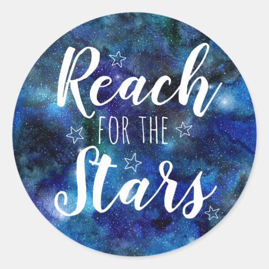 Reach for the Stars Citation Blue Galaxy Stickers (Devant)