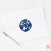 Reach for the Stars Citation Blue Galaxy Stickers (Enveloppe)