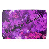 Reach for the Stars Paarse Bath Mat (Voorkant)