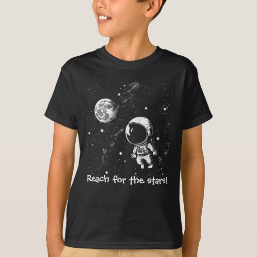 Reach For The Stars Space Boy's T-shirt (Devant)