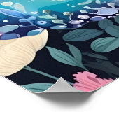 Reach for the Stars Woodland Bunny bloemstuk  Poster (Hoek)