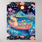 Reach for the Stars Woodland Bunny bloemstuk  Poster (Voorkant)