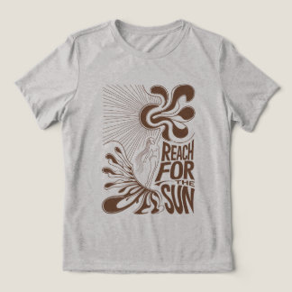 Reach For The Sun: Psychedelic T-Shirt Design with