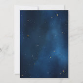 Reach Four The Stars 4th Birthday Invitation Space Kaart (Achterkant)