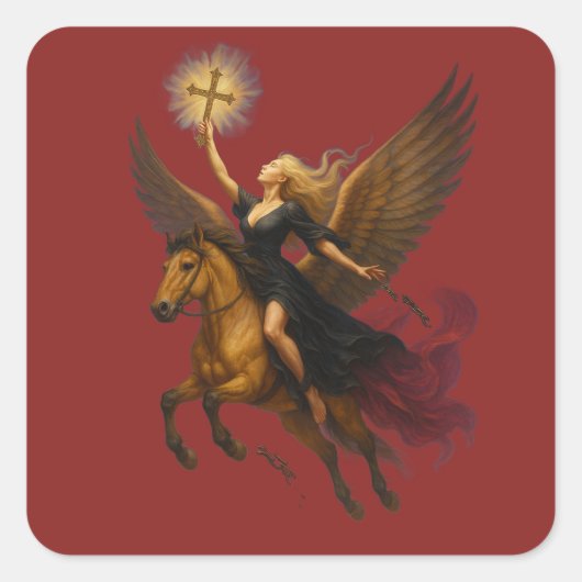 Reaching For Eternity  Vierkante Sticker (Voorkant)