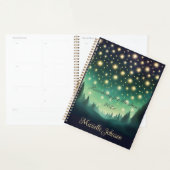 Reaching for the stars - Annuel Planner en vert (Devant avec enveloppe)