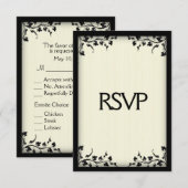 Reactie gele klasse met menu (Voorkant / Achterkant)