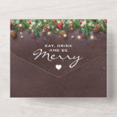 Reactie op uitnodiging Kerstfeest met een landelij (Achterkant)