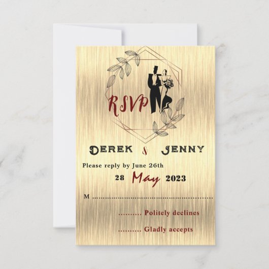 Reactiekaart RSVP Kaartje (Voorkant)