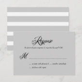 Reactiekaarten voor nu en altijd RSVP/Wedding RSVP Kaartje (Voorkant / Achterkant)