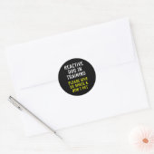 Reactieve hond in training Dog Trainer Design voor Ronde Sticker (Envelop)