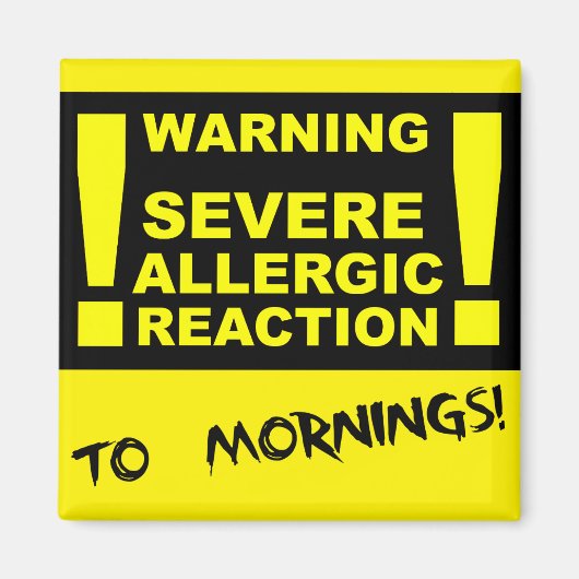 Réaction Allergique Grave Aux Matins Aimant Drôle (Devant)