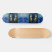 Réaction Bastracte Bleu Peinture sur Skateboard (Horz)