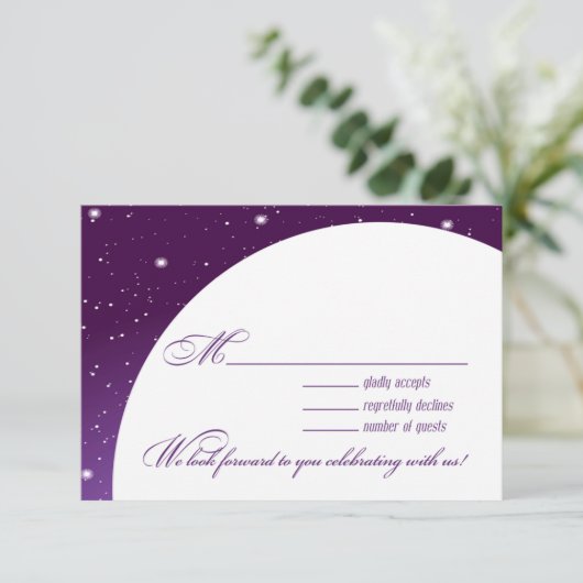 Réaction RSVP du mariage nocturne enchantée (Debout devant)