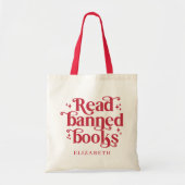 Read Banned Books Book Lover's Gift Tote Bag (Voorkant)