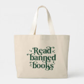 Read Banned Books Reading Lover's Grote Tote Bag (Achterkant)