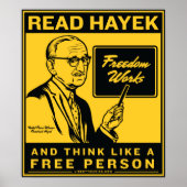 Read Hayek Poster (Devant)
