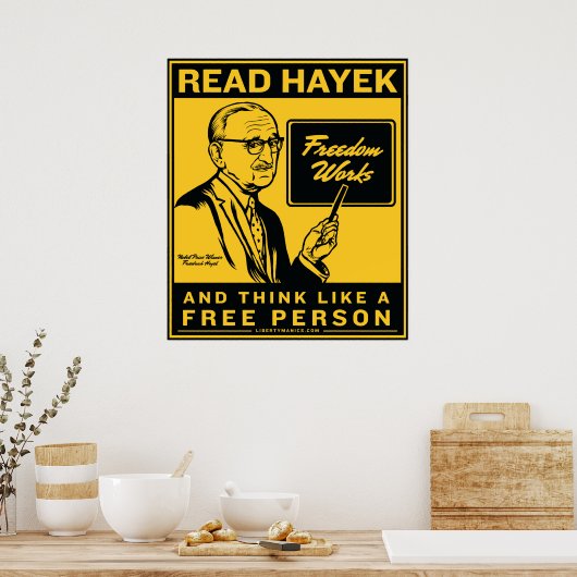 Read Hayek Poster (Cuisine)