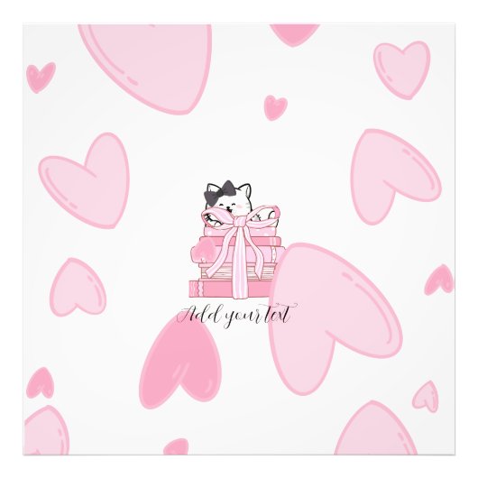 Read • Love • Display – Cat & Book Photo Enlargeme (Devant)