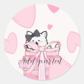 Read • Love • Stick – Cat & Book Sticker (Devant)