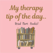 Read More Books – Book Lover Therapy Sticker (Voorkant)