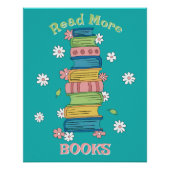 Read More Books - Classroom Library Glossy Poster (Devant)