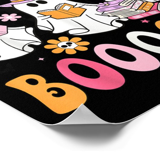 Read More Books Ghosts Reading Book Funny Teacher Poster (Hoek)