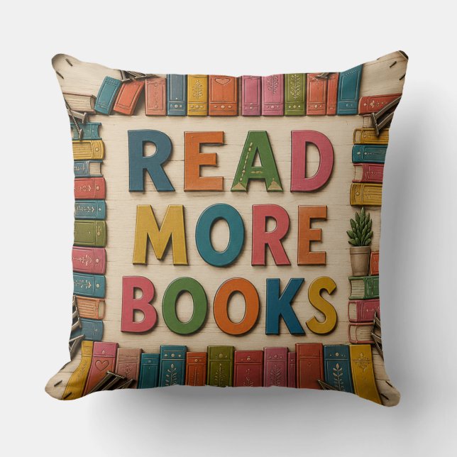 Read More Books Reading Classroom  Kussen (Voorkant)